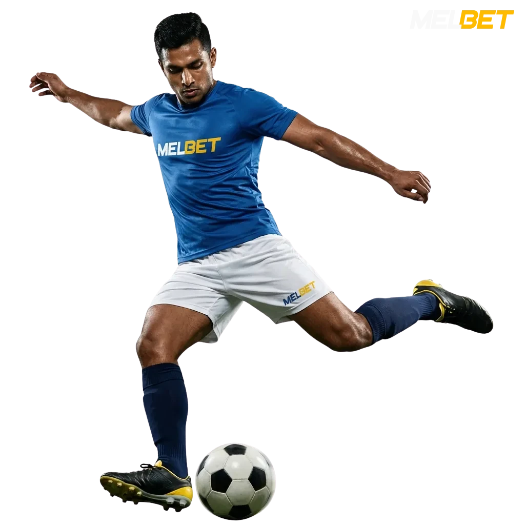 Football betting on MelBet India with live odds, welcome bonuses up to ₹212,000, and markets on global leagues.