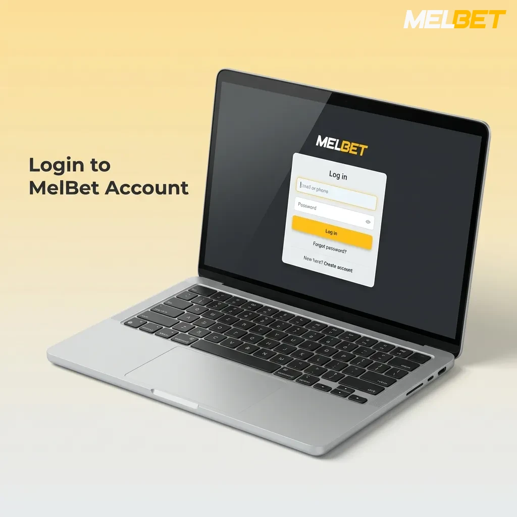 MelBet login page showing steps to access account with credentials, CAPTCHA verification, and dashboard features
