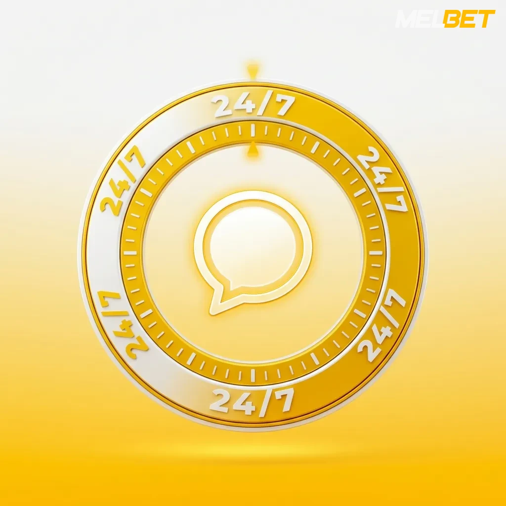 MelBet live chat support interface showing instant customer service access for betting and account assistance in India