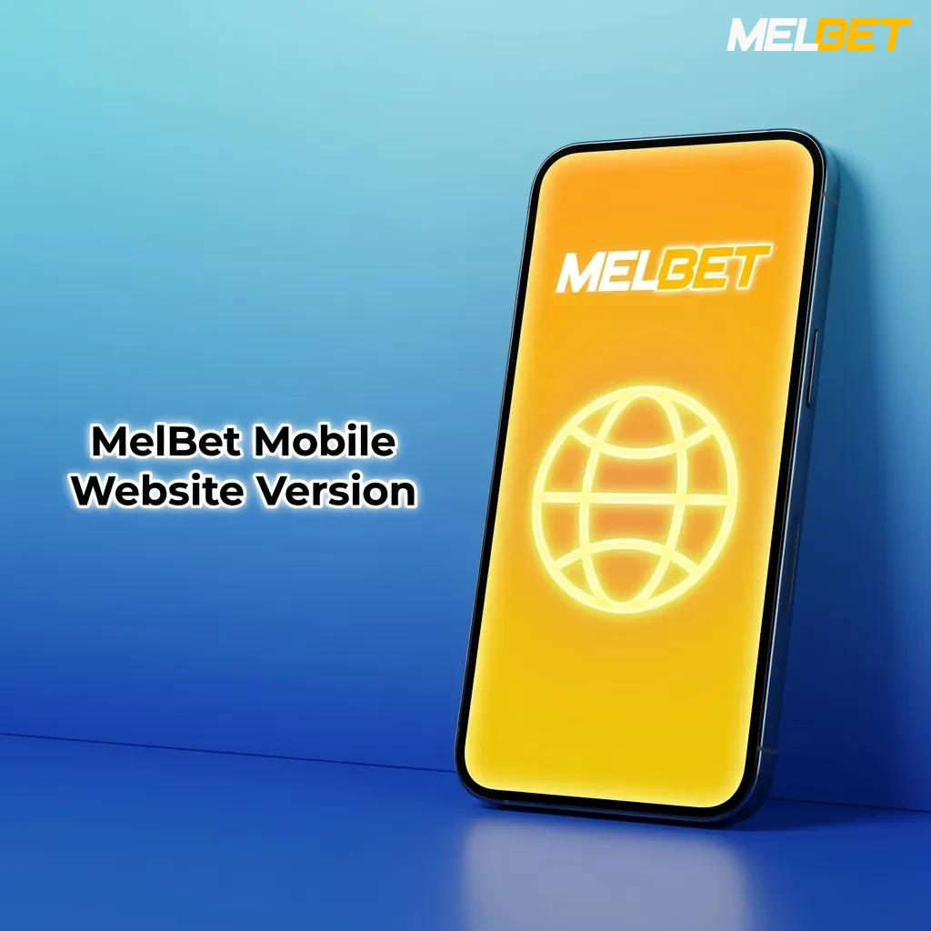 MelBet mobile website interface showing betting options and casino games on smartphone screen
