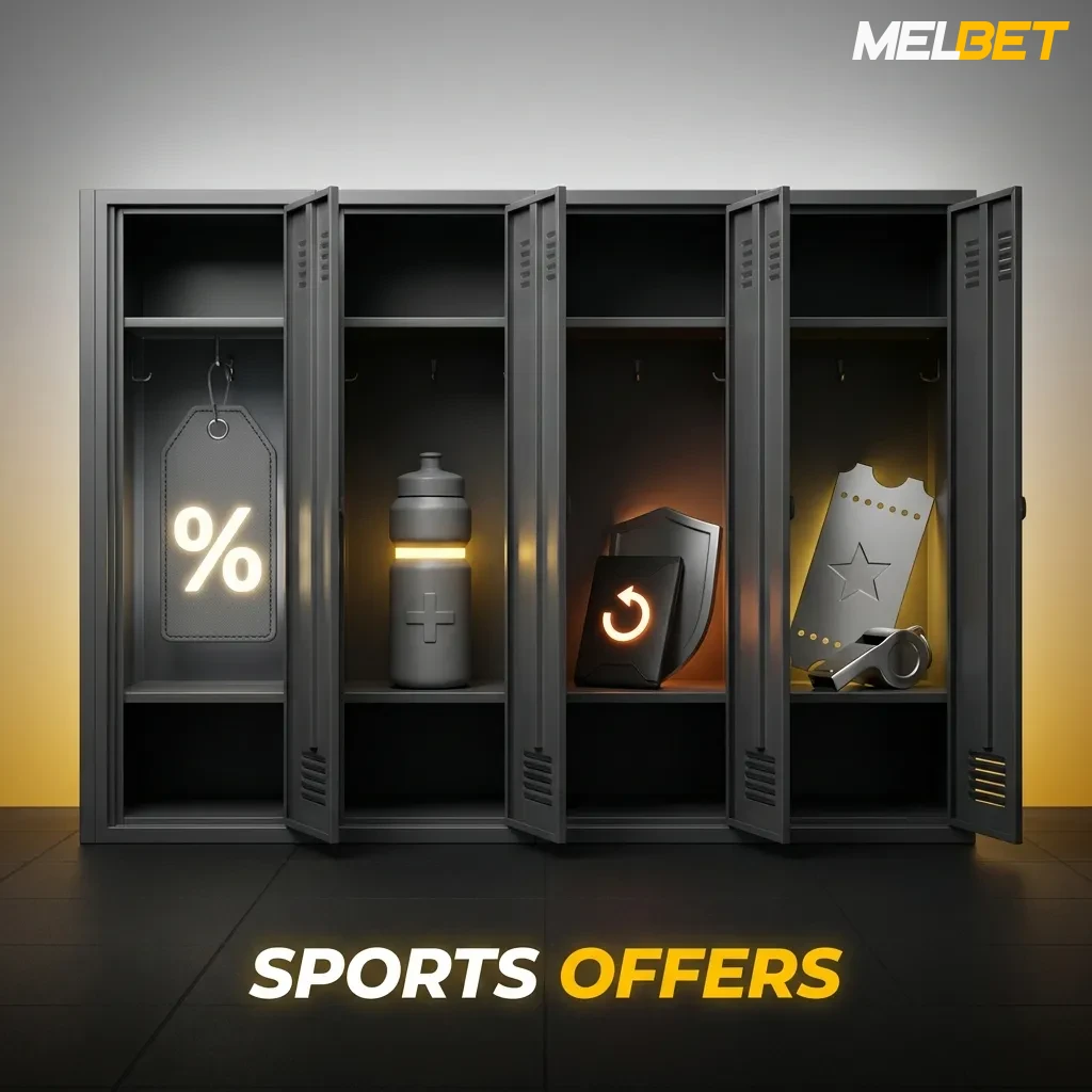 Sports betting interface showing cricket, football, tennis, kabaddi promotions with accumulator bonuses and cashback offers