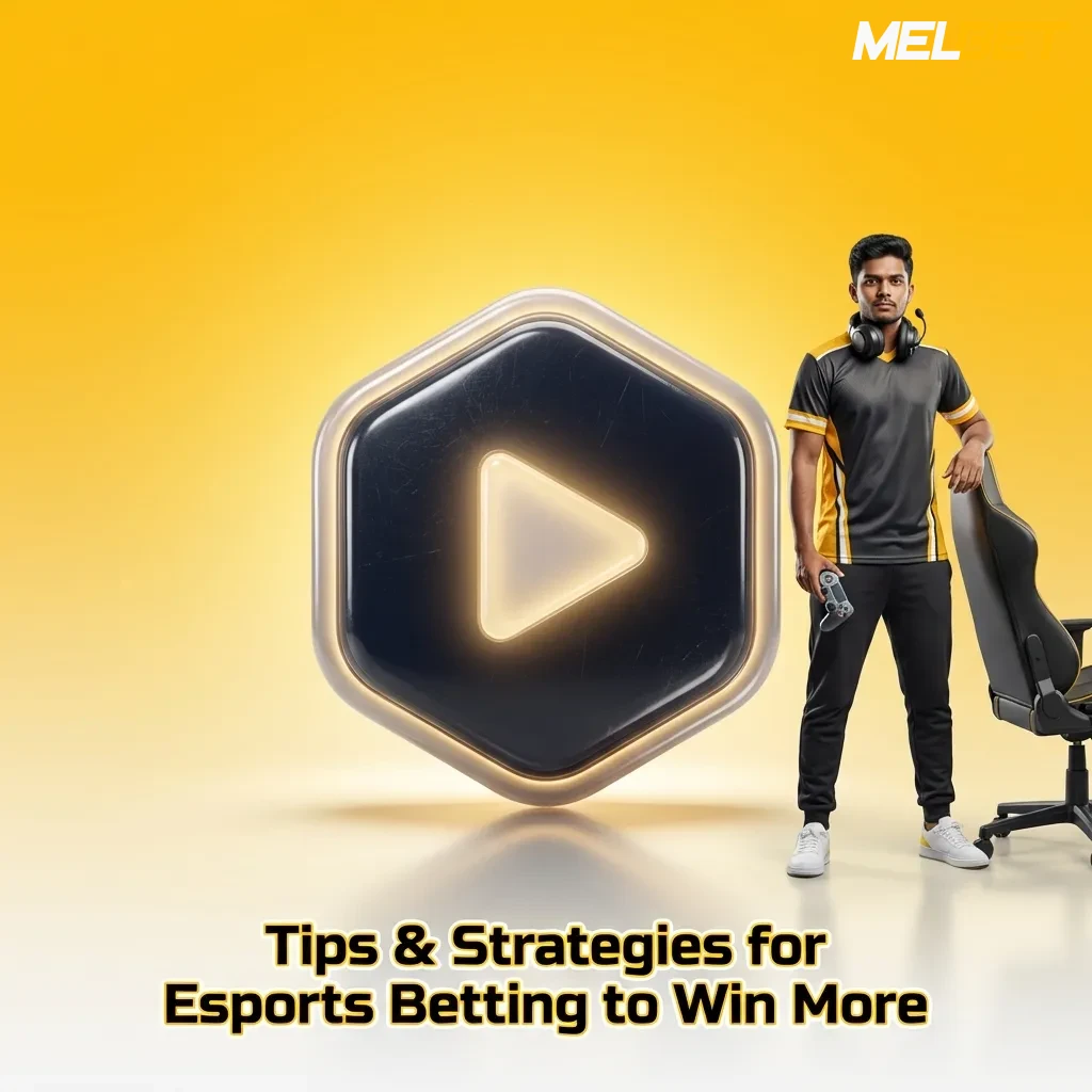 Esports betting strategy guide showing bankroll management, team research, and analytical approaches to wagering