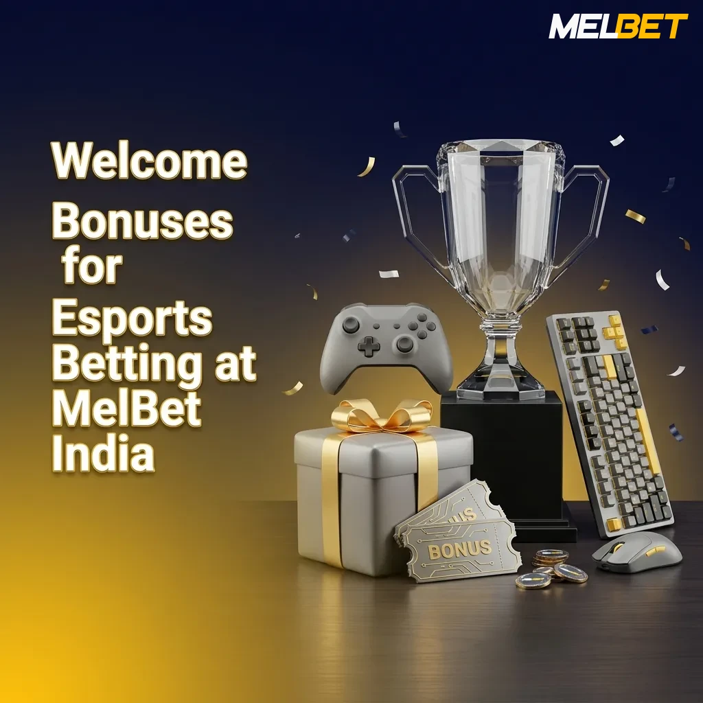MelBet India welcome bonus options showing 450% casino bonus up to ₹2,12,000 and 150% sports bonus up to ₹40,000 for esports