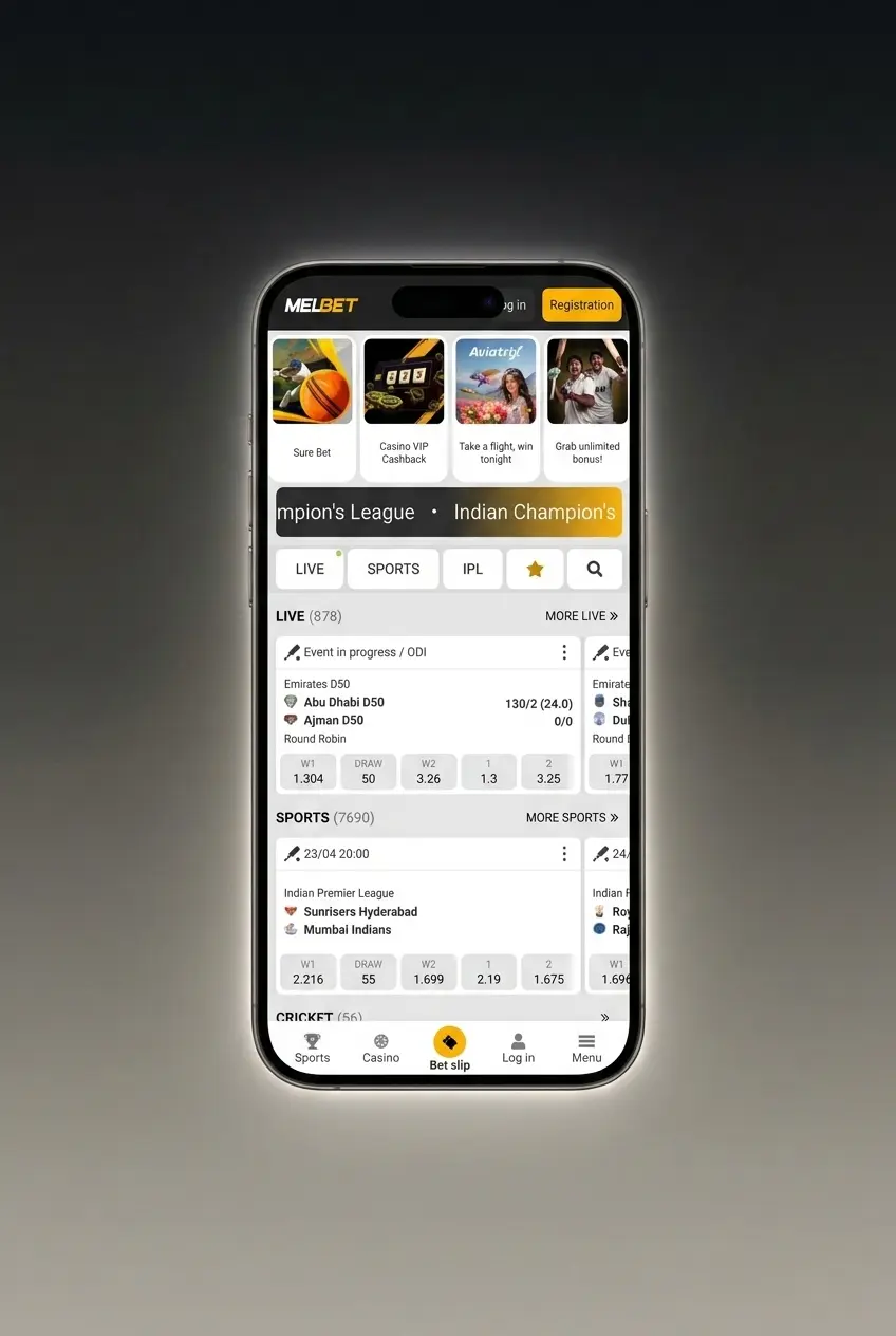 Step-by-step guide to start playing live casino at Melbet with registration, BDT deposit, and joining a live dealer table