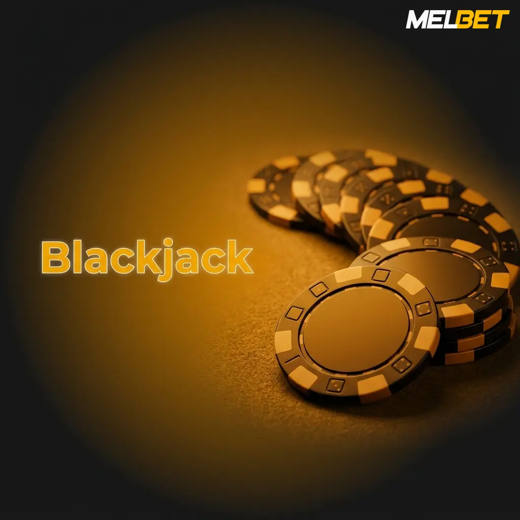 Live blackjack table at Melbet Casino with HD dealer, showing cards and betting options for 21-hand gameplay