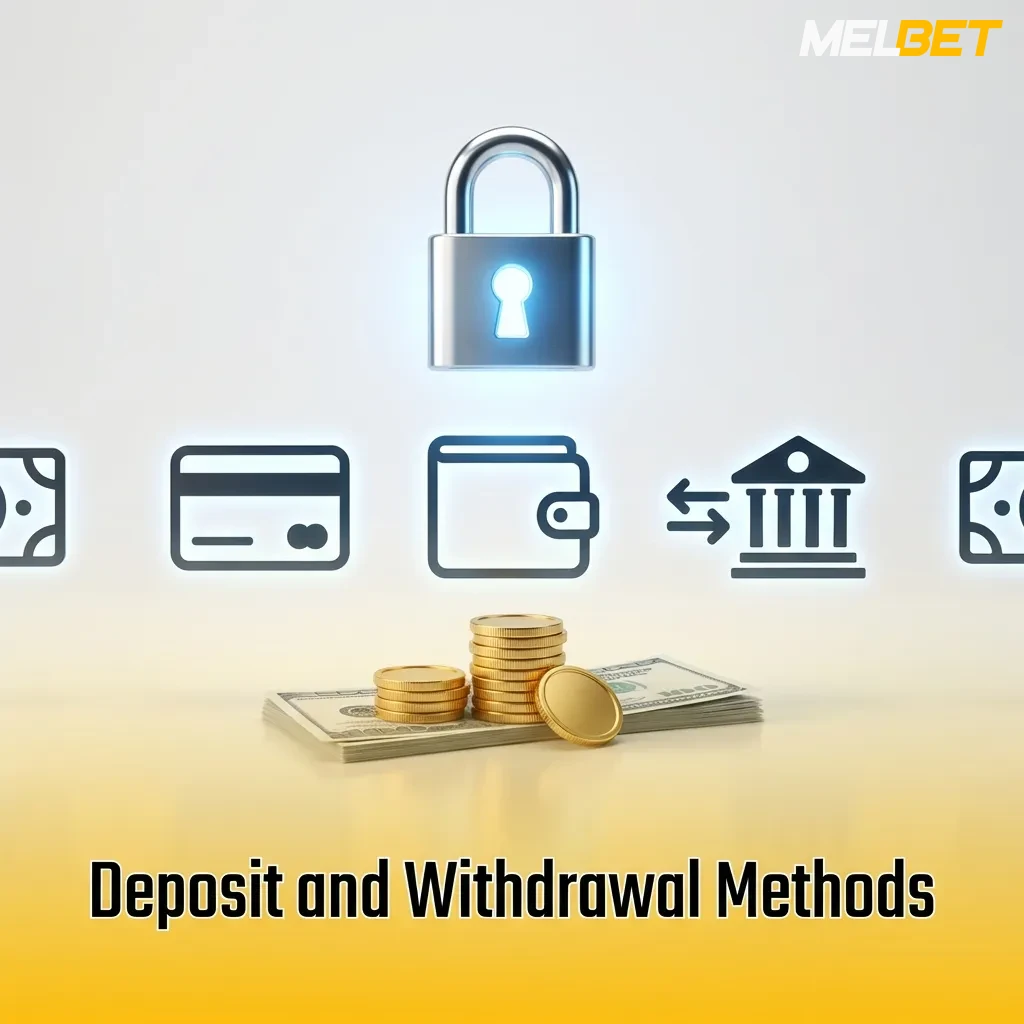 MelBet payment options including bKash, Rocket, Nagad, cards, crypto, and e-wallets for deposits and withdrawals