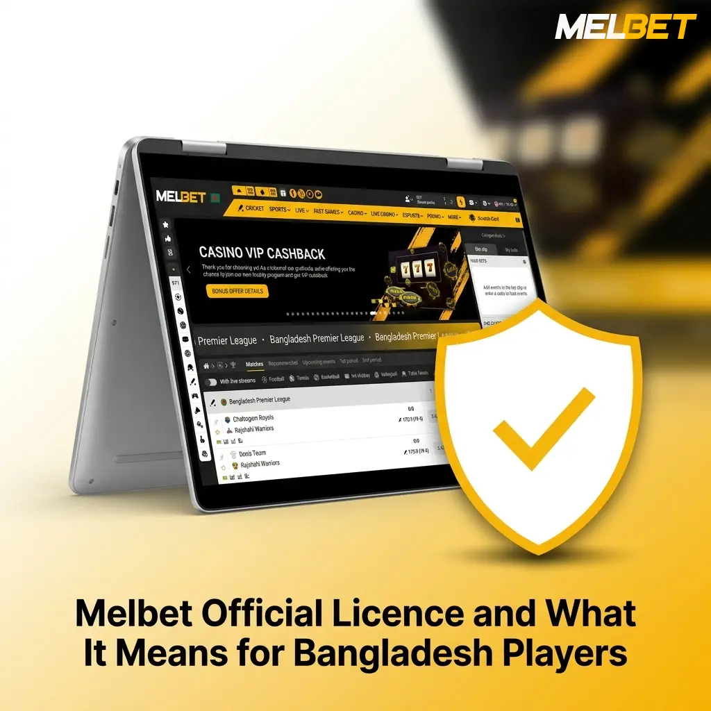Melbet Curaçao eGaming licence number 8048/JAZ certificate for Bangladesh online gambling players