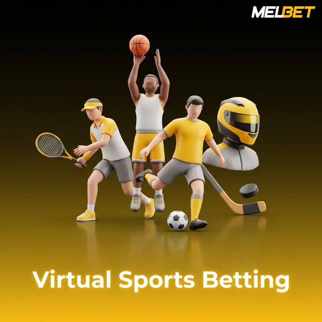 Virtual sports betting interface showing simulated football, horse racing, greyhound racing, and basketball matches