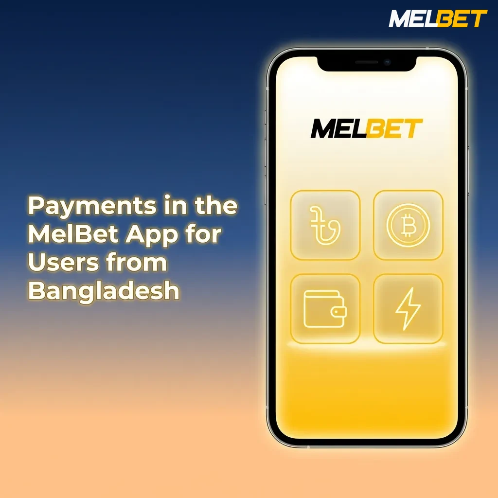 MelBet app payment options for Bangladesh users including bKash, Rocket, Nagad, cards, crypto, and bank transfers.