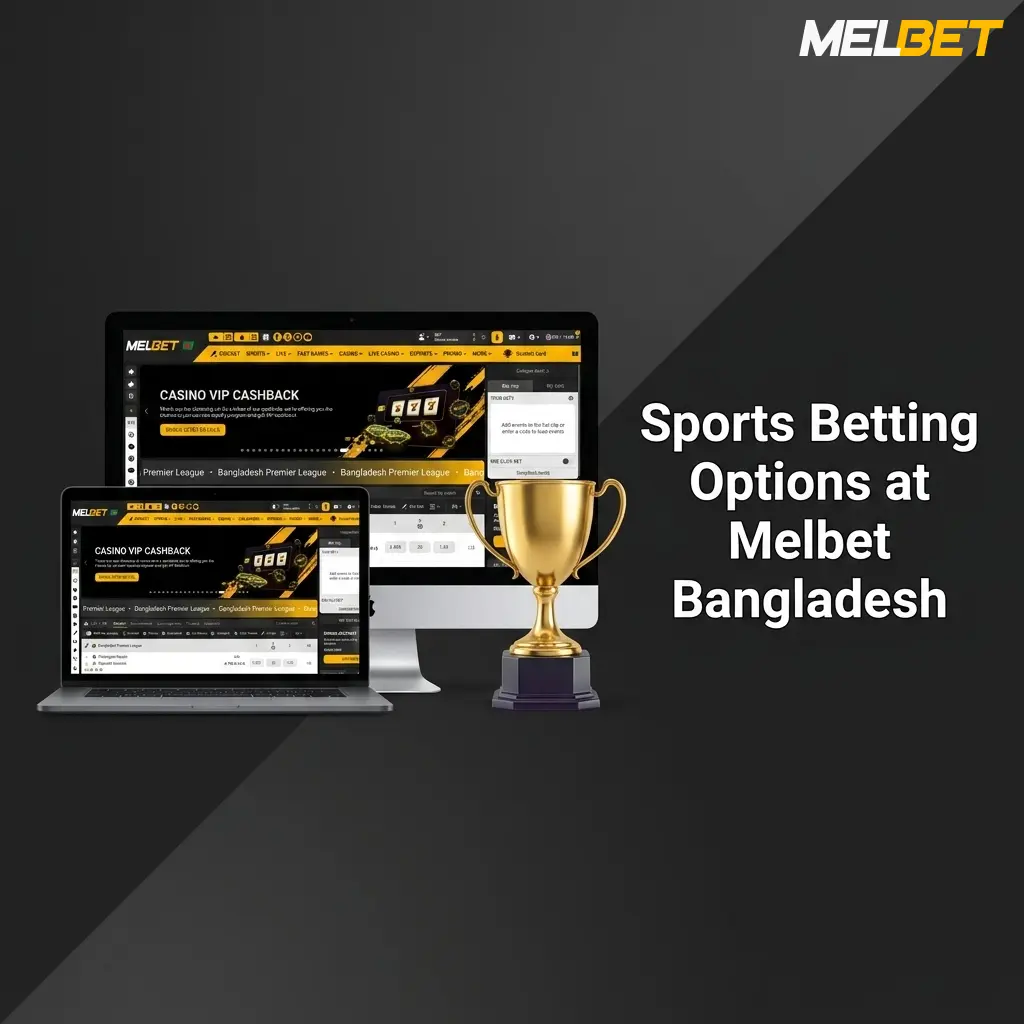 Melbet Bangladesh sports betting options covering cricket, football, kabaddi, tennis, and basketball markets