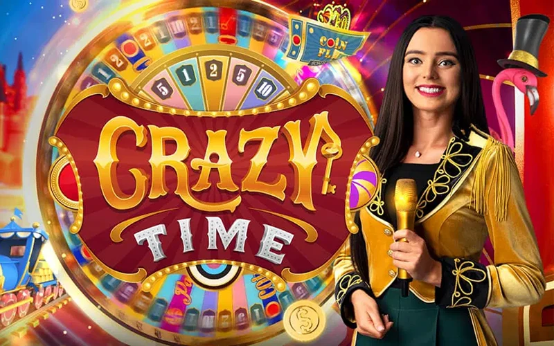 Join in the colourful Crazy Time show on the Melbet website.